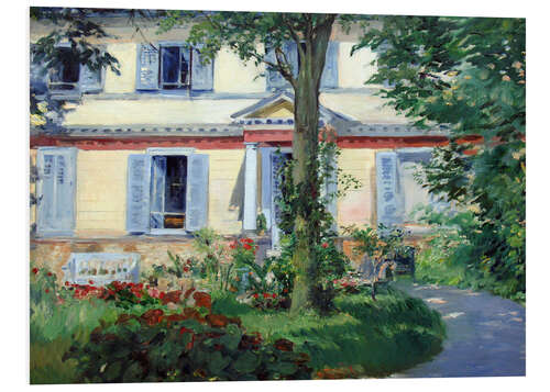 Foam board print Country house in Rueil