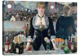 Lærredsbillede  En bar i Folies-Bergère - Édouard Manet