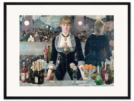 Gerahmter Kunstdruck Bar in den Folies Bergère