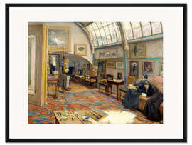 Gerahmter Kunstdruck Atelier des Künstlers