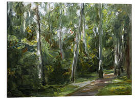 Magnettafel Die Birkenallee im Wannseegarten nach Südwesten