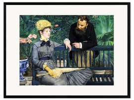 Gerahmter Kunstdruck Im Wintergarten