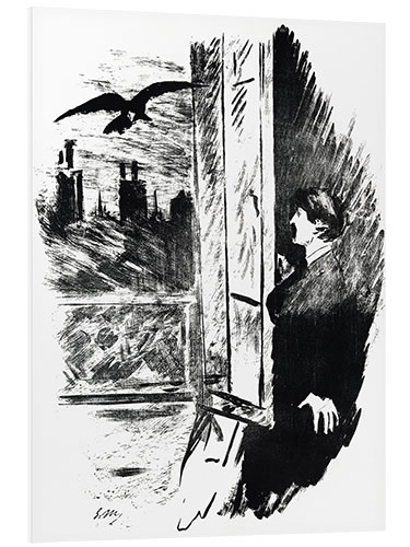 PVC print E.A.Poe, The Raven