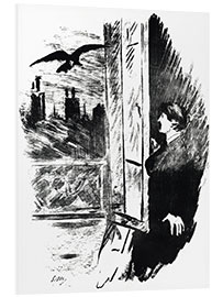 Foam board print E.A.Poe, The Raven