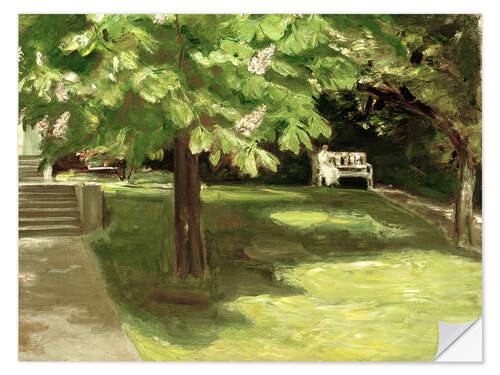 Sisustustarra Garden bench under the chestnut