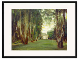 Gerahmter Kunstdruck Wannseegarten mit Villa