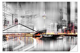 Wall sticker Düsseldorf skyline, Germany
