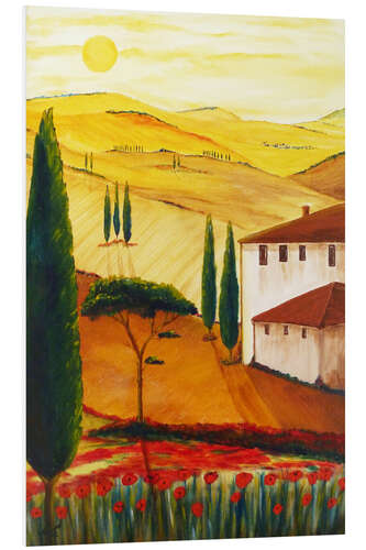 PVC print Tuscan idyll 3 (brighter)