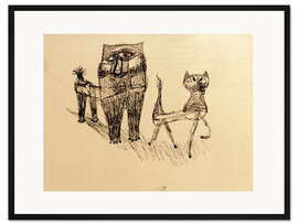 Gerahmter Kunstdruck Tierfreundschaft