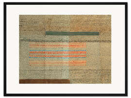 Gerahmter Kunstdruck Zwei betonte Lagen