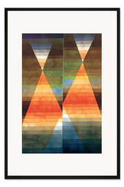 Gerahmter Kunstdruck Doppelzelt