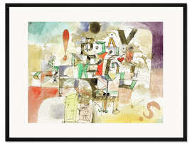 Gerahmter Kunstdruck Das literarische Klavier