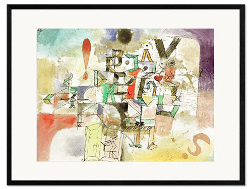 Kehystetty taidepainatus The Lettered Piano