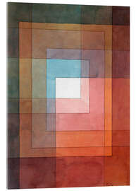 Acrylic print  White Framed Polyphonically - Paul Klee