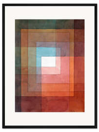 Gerahmter Kunstdruck Polyphon gefasstes Weiss