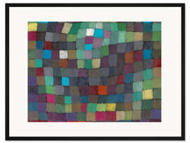 Gerahmter Kunstdruck Abstraktion in Bezug auf einen Baum