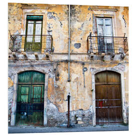 Foam board print Facade - Giardini Naxos - Sicily