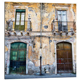 Magnettafel Fassade - Giardini Naxos - Sizilien