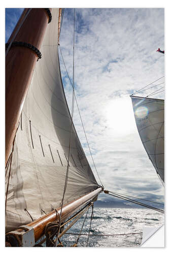 Selvklebende plakat Wind in the sails