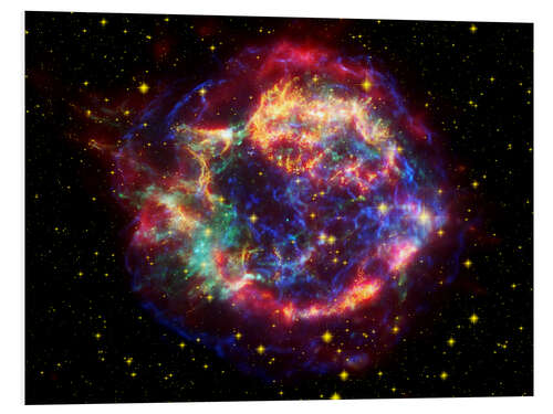 Foam board print Supernova remnant Cassiopeia A