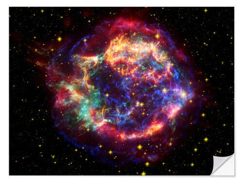 Selvklebende plakat Supernova remnant Cassiopeia A