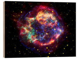 Wood print  Supernova remnant Cassiopeia A - NASA