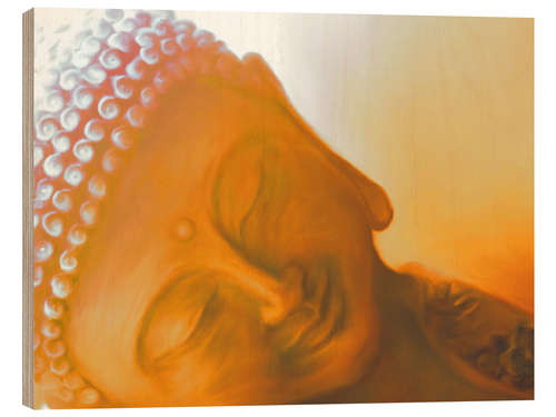 Hout print Buddha-Tranquillity