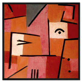 Gerahmter Kunstdruck Blick aus Rot