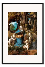 Gerahmter Kunstdruck Felsengrottenmadonna I