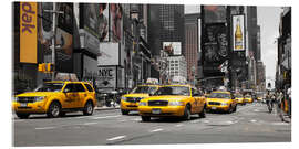 Acrylic print  New York City -Yellow Cabs - Hannes Cmarits
