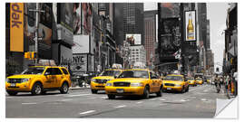 Selvklebende plakat New Yorks taxier