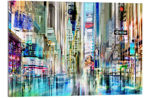 Gallery print USA NYC New York Abstrakte Skyline Collage