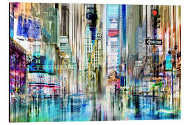 Magnettafel Times Square New York (Collage)