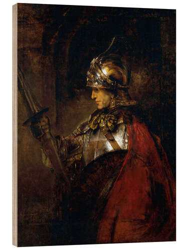 Wood print Alexander the Great