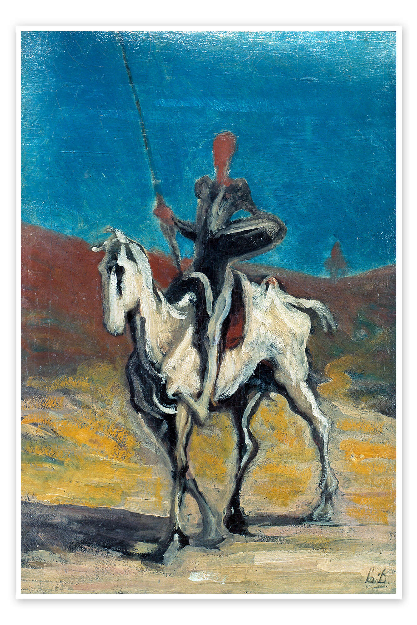 Don Quixote print by Honoré Daumier | Posterlounge