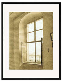 Gerahmter Kunstdruck Blick aus dem Atelier I