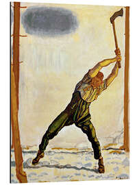 Magnettafel Der Holzfäller