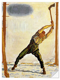 Selvklebende plakat The Woodcutter