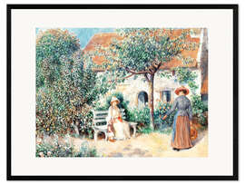 Impression artistique encadrée Scène de jardin en Bretagne