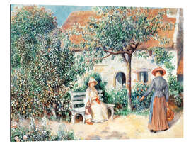 Quadro em plexi-alumínio Garden scene