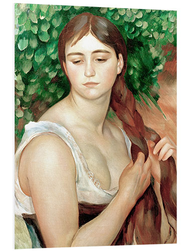 Foam board print Suzanne Valadon (The Braid)