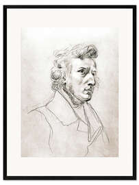 Kunsttryk i ramme Frederic Chopin