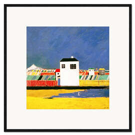 Framed art print Landscape with White House