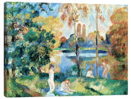 Canvas print Landscape with bathers