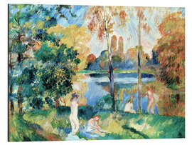 Magnettafel Landschaft mit Badenden