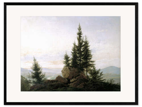 Gerahmter Kunstdruck Elbtal