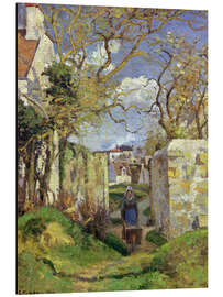 Magnettafel Bäuerin mit Schubkarre