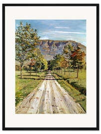 Gerahmter Kunstdruck Straße nach Evordes