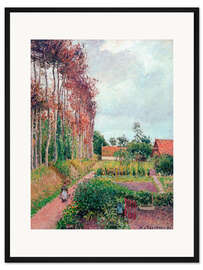 Gerahmter Kunstdruck Gehöft der Auberge Ango