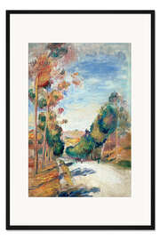 Gerahmter Kunstdruck Landschaft bei Essoyes